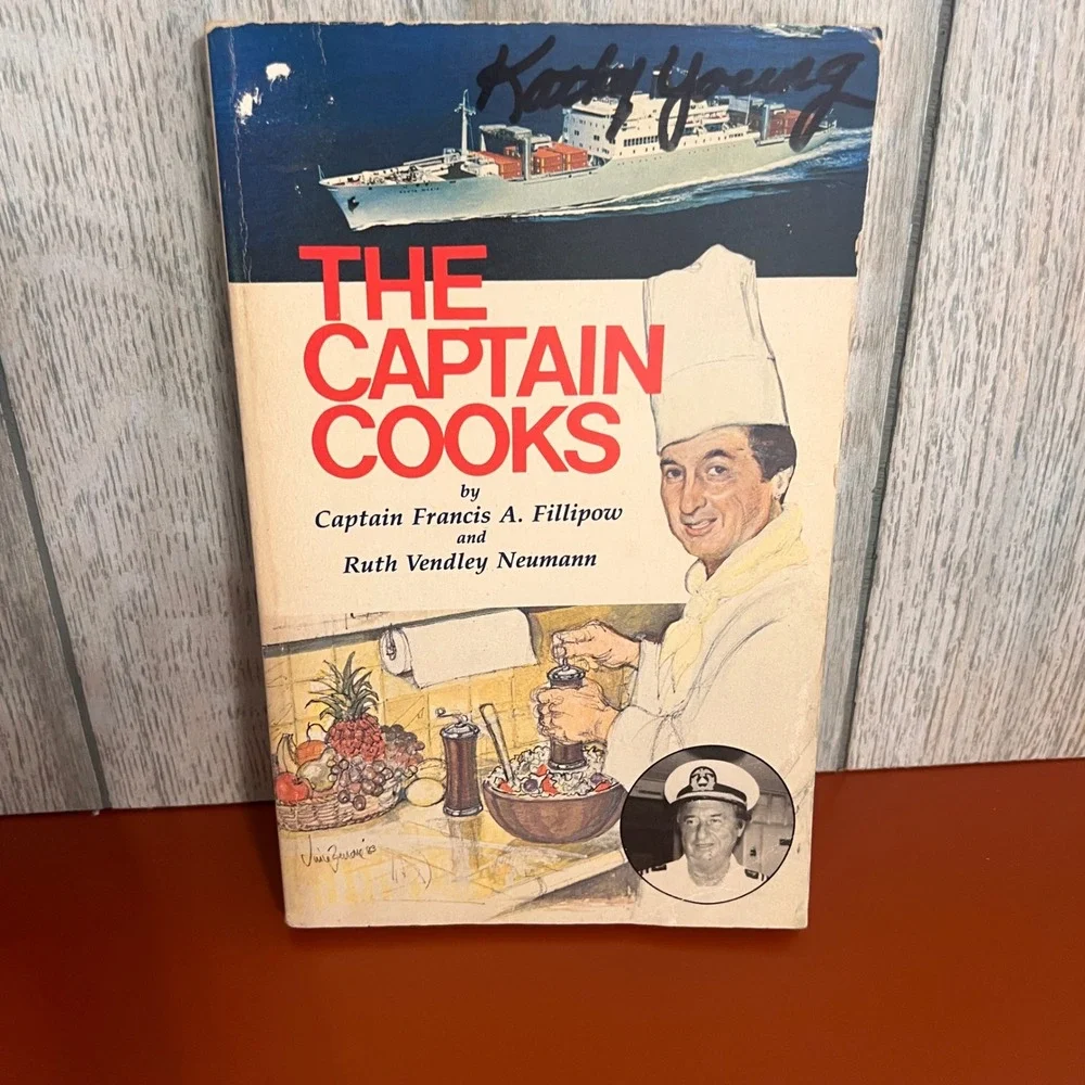 The Captain Cooks Vintage 1983 Cookbook Fillipow Neumann Cruise Ship Recipes